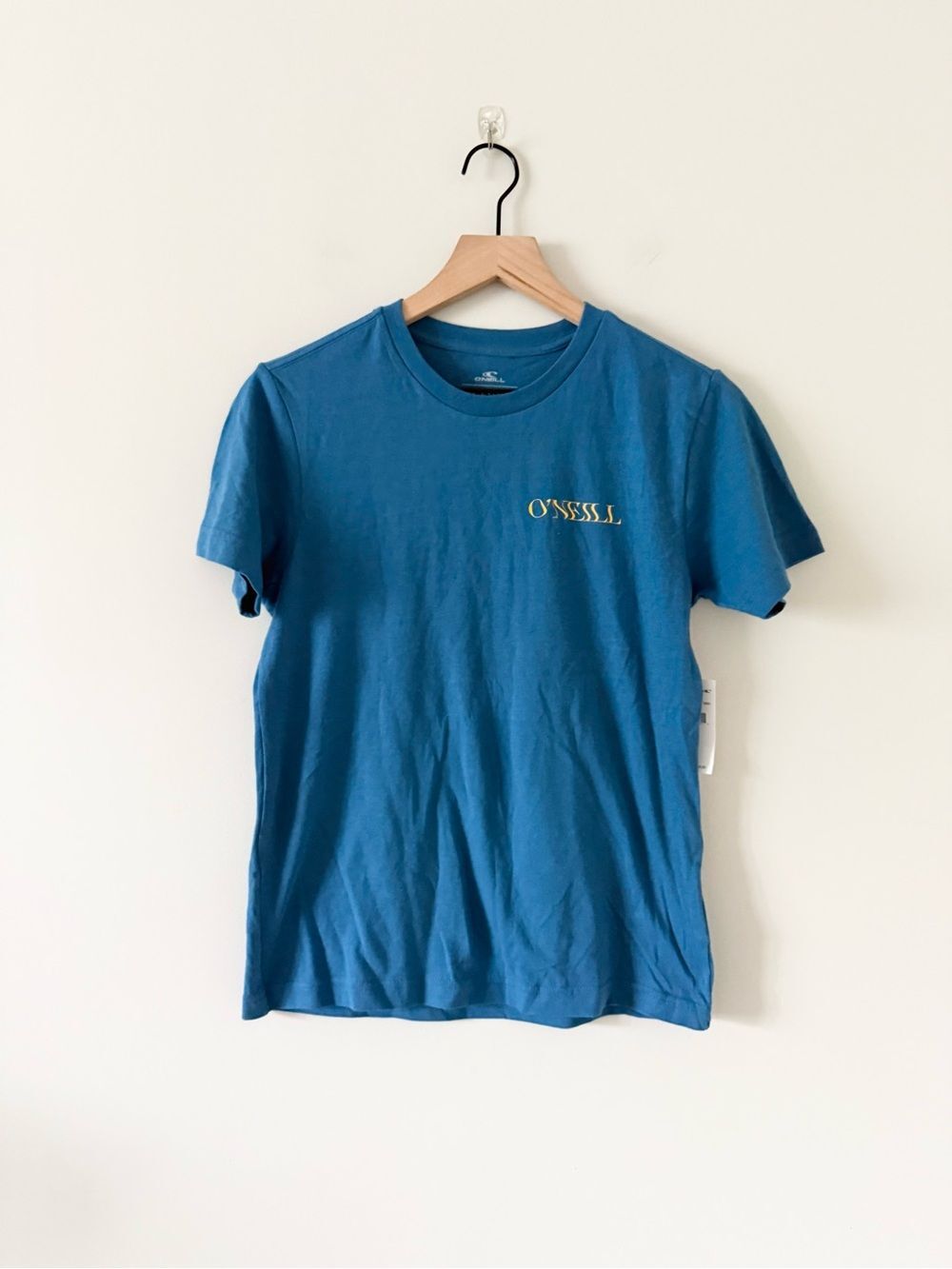 NWT O'Neill Men's Blue Logo Crew Neck Graphic Cotton T-Shirt Size M